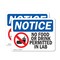 Signmission No Food Or Drink Permitted In Lab Sign With Symbol, 14 in W x Rectangle, Vinyl Decal OS-2PACK-NS-D-1014-L-14603 - alternate 1